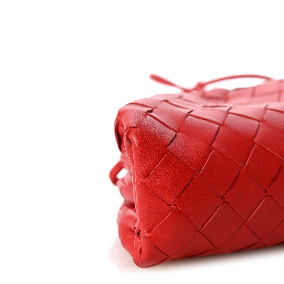 Mini Nappa Pouch - Red