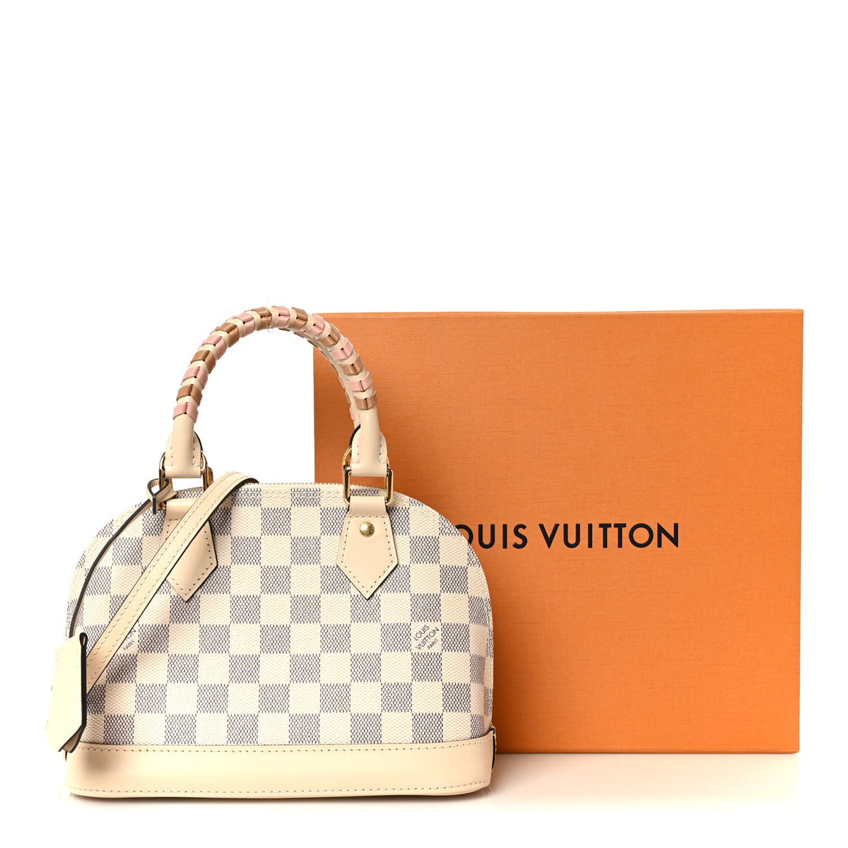 Damier Azur Braided Alma Bb Handbag