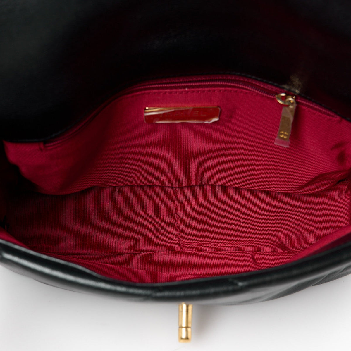 Medium Quilted Goatskin Flap Shoulder Bag - Black