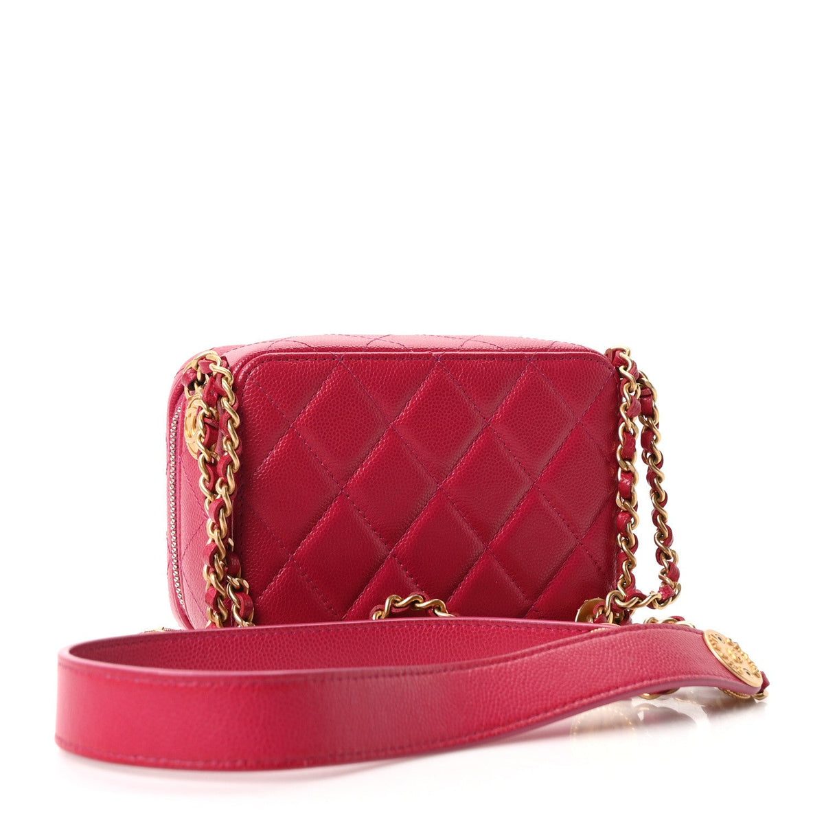 Quilted Caviar Clutch Bag
