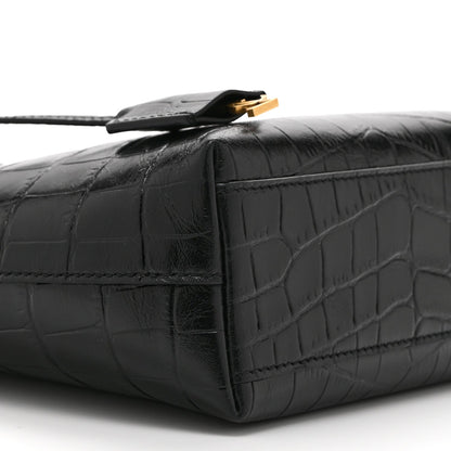 Mini Calfskin Tote Bag - Black