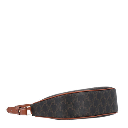 Medium Calfskin Canvas Shoulder Bag - Tan