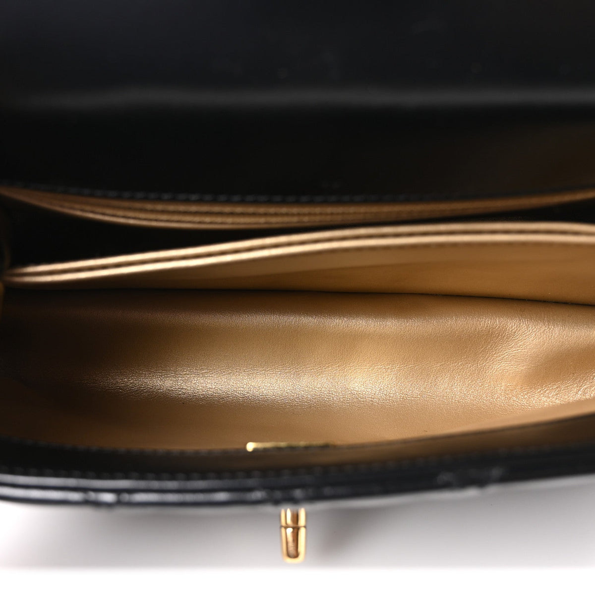 Mini Quilted Calfskin Flap Shoulder Bag - Gold