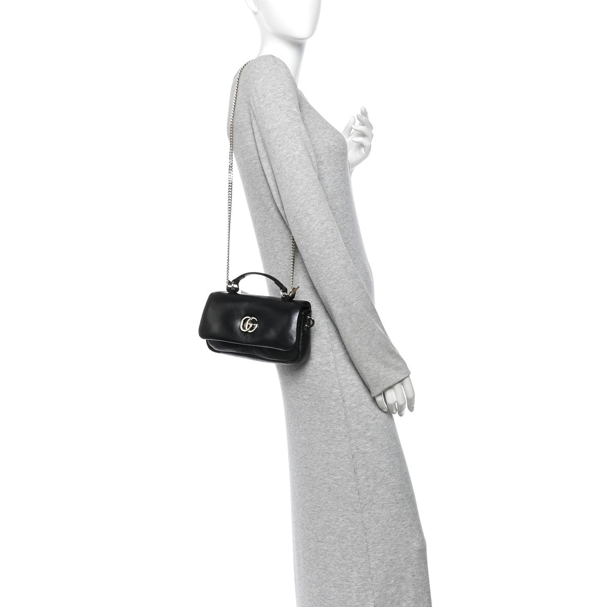 Mini Lambskin Shoulder Bag - White