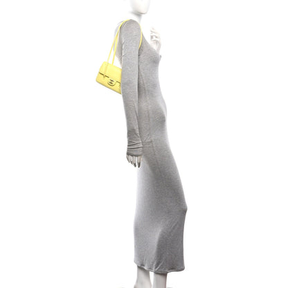 Mini Caviar Shoulder Bag - Yellow