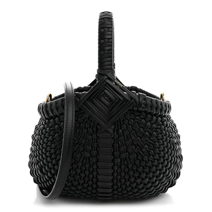 Mini Calfskin Handbag - Black