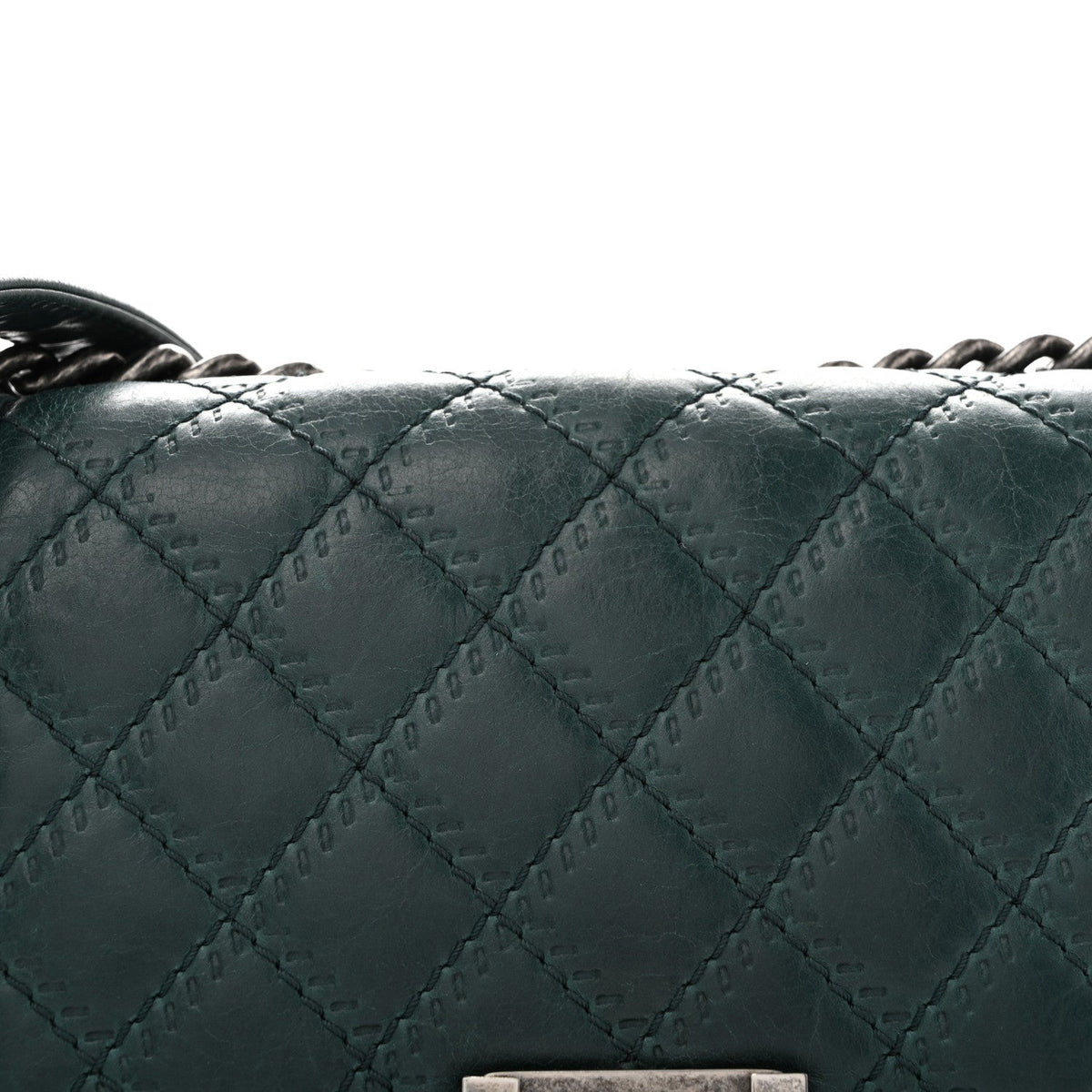 Medium Calfskin Flap Shoulder Bag - Green