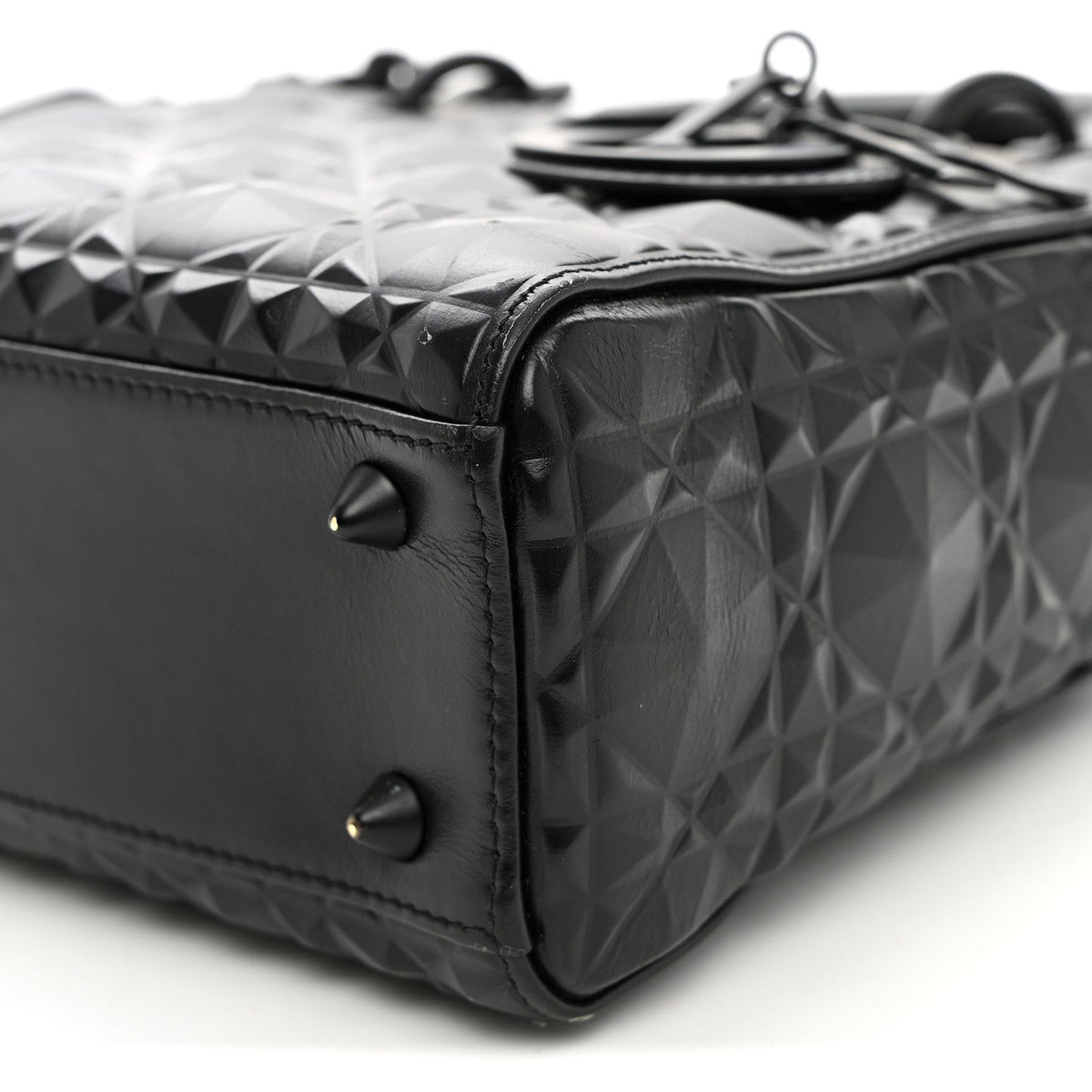 Small Calfskin Handbag - Black