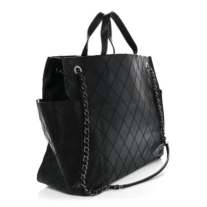 Calfskin Tote Bag - Black