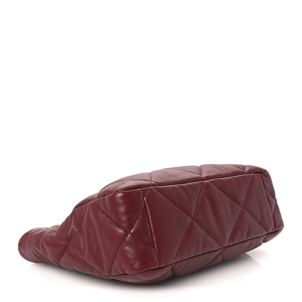 Quilted Lambskin Handbag - Brown