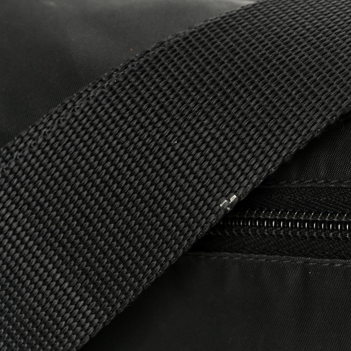 Nylon Shoulder Bag - Black