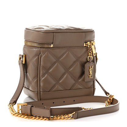 Quilted Handbag - Beige