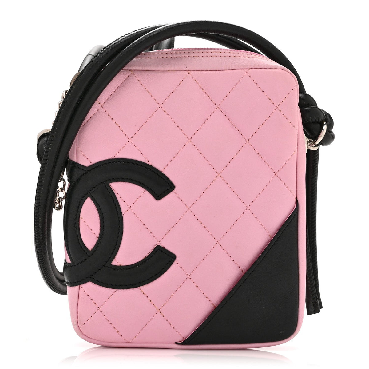 Small Quilted Calfskin Handbag - Pink