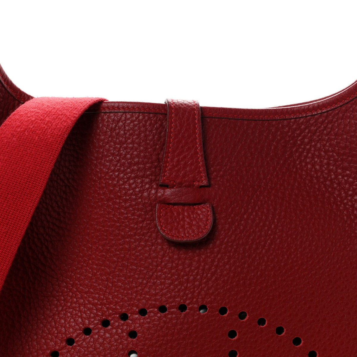 Taurillon Clemence Evelyne Ii Pm Rouge G Handbag