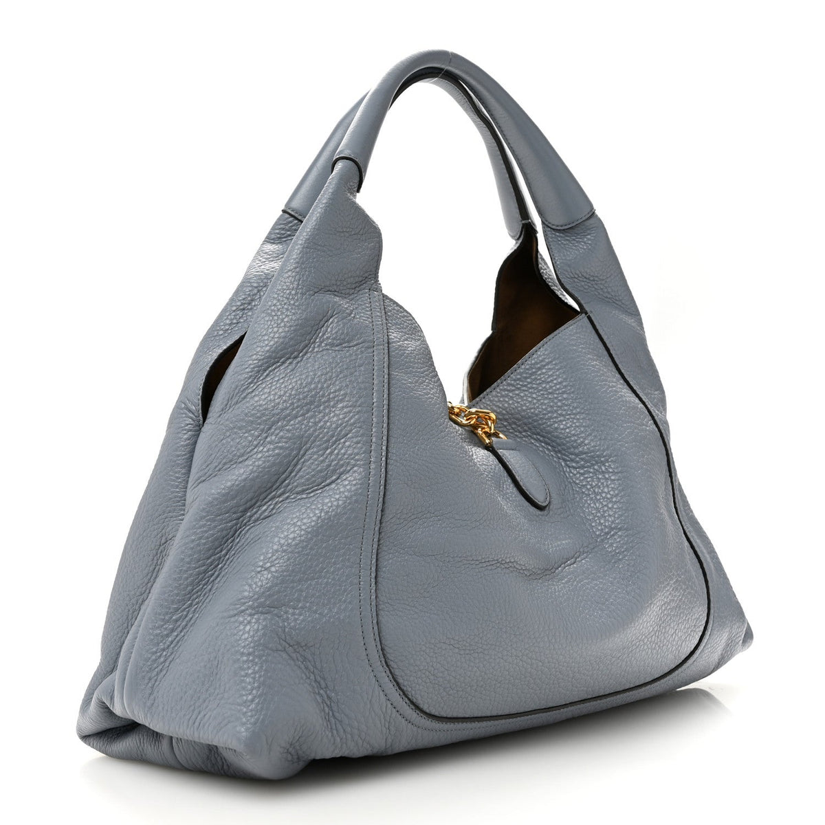 Maxi Calfskin Shoulder Bag - Blue