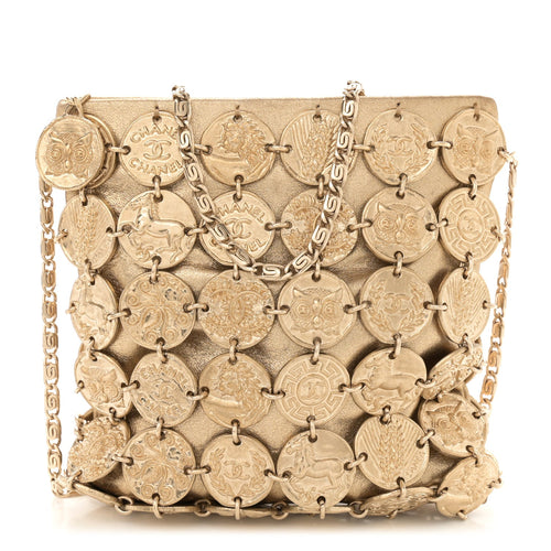 Calfskin Shoulder Bag - Gold