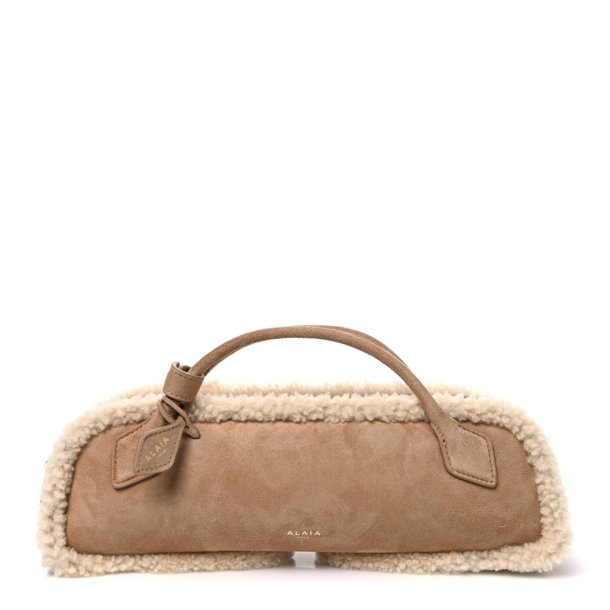 Lambskin Suede Clutch Bag