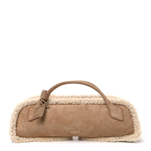 Lambskin Suede Clutch Bag