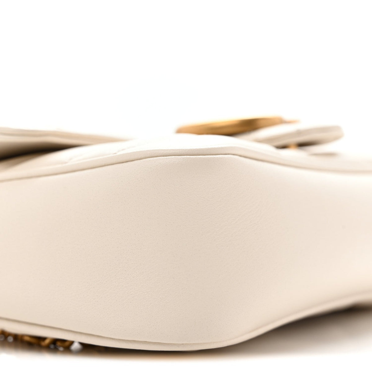 Mini Calfskin Shoulder Bag - White