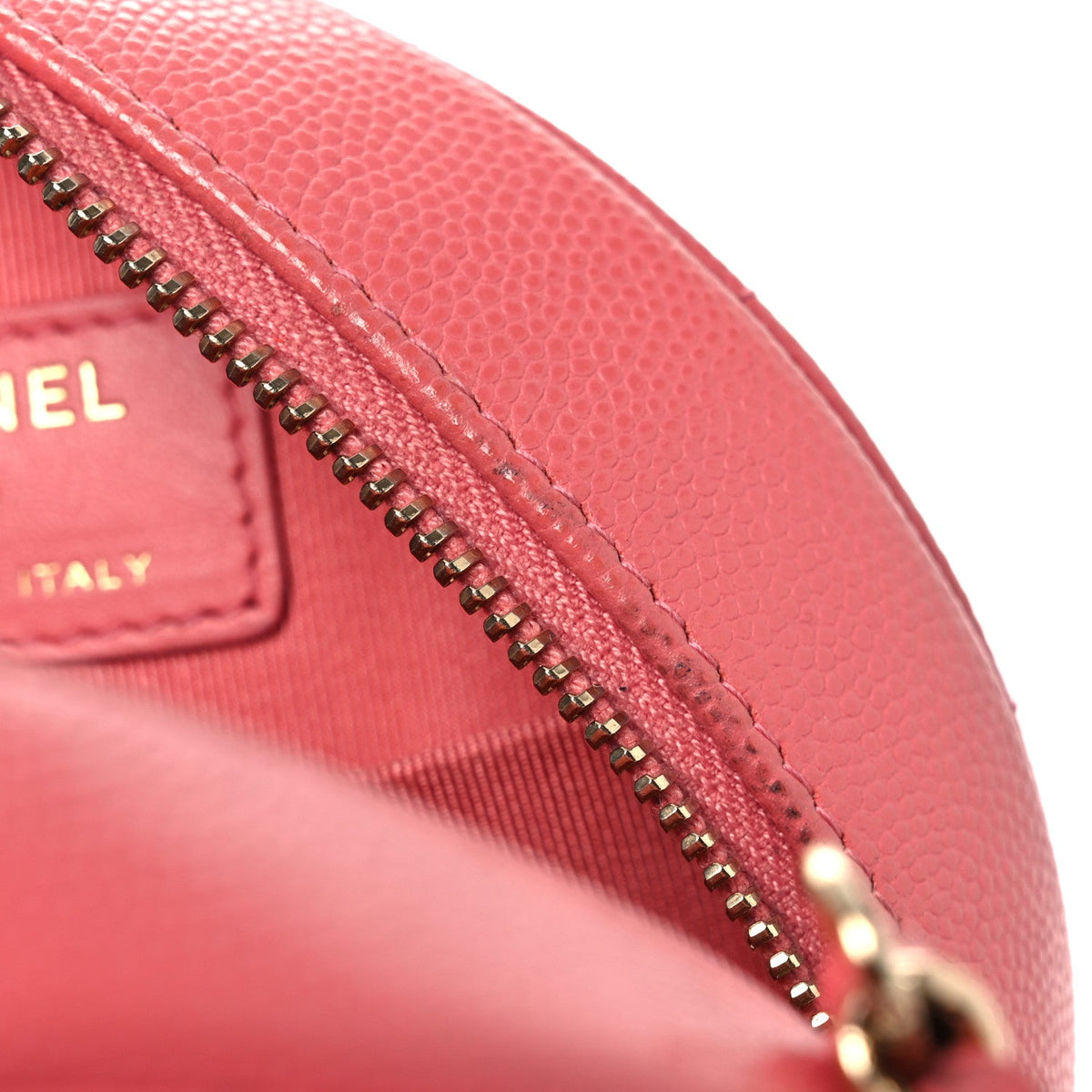Quilted Caviar Clutch Bag - Pink