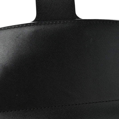 Calfskin Canvas Satchel Bag - Black