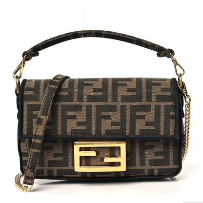 Mini Fabric Handbag - Black