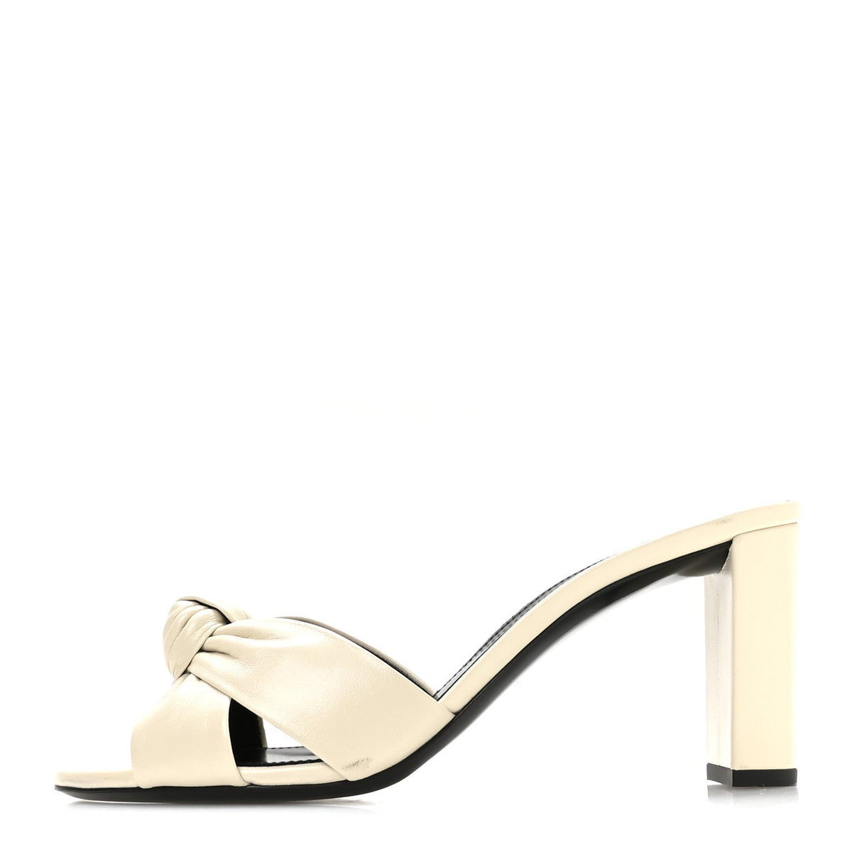 Lambskin Bianca Mules Pearl