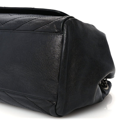 Medium Lambskin Handbag - Black