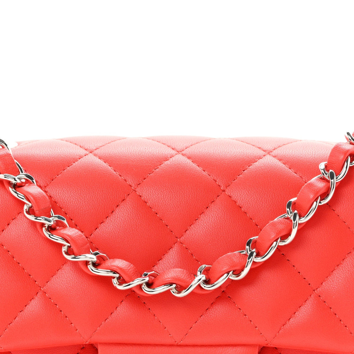 Mini Quilted Lambskin Flap Shoulder Bag - Tan