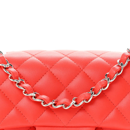Mini Quilted Lambskin Flap Shoulder Bag - Tan