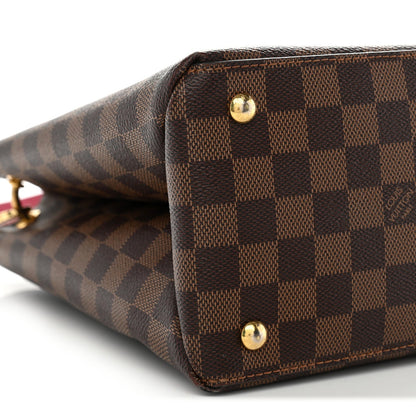 Damier Ebene Lv Riverside Lie De Vin Handbag