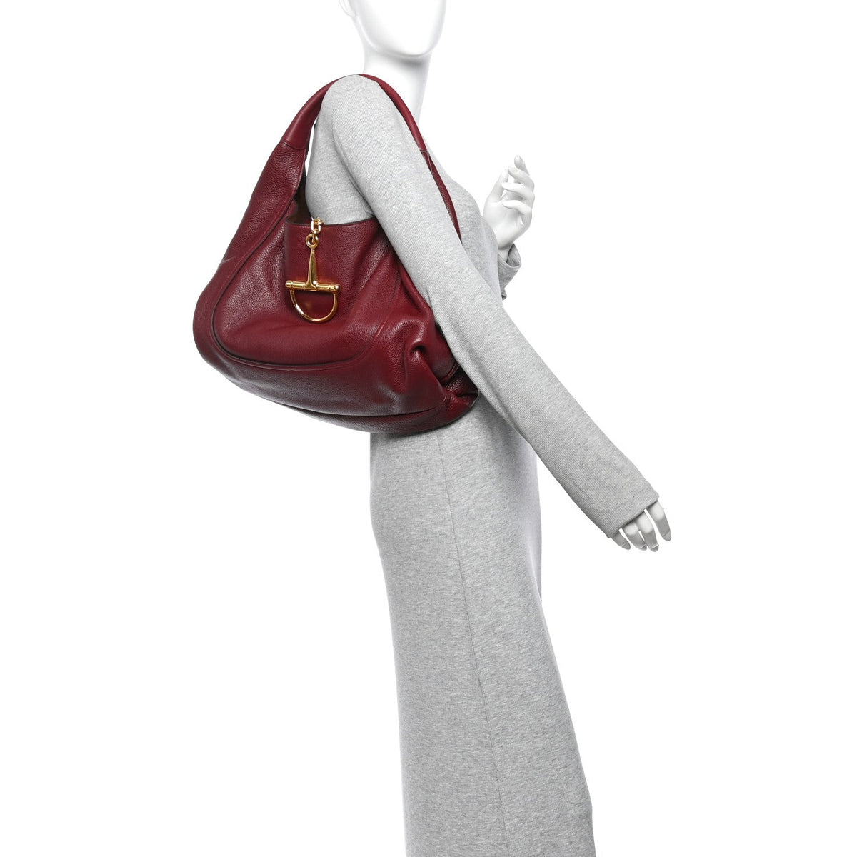Maxi Calfskin Shoulder Bag - Red