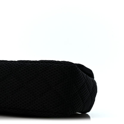 Medium Quilted Flap Shoulder Bag - Black