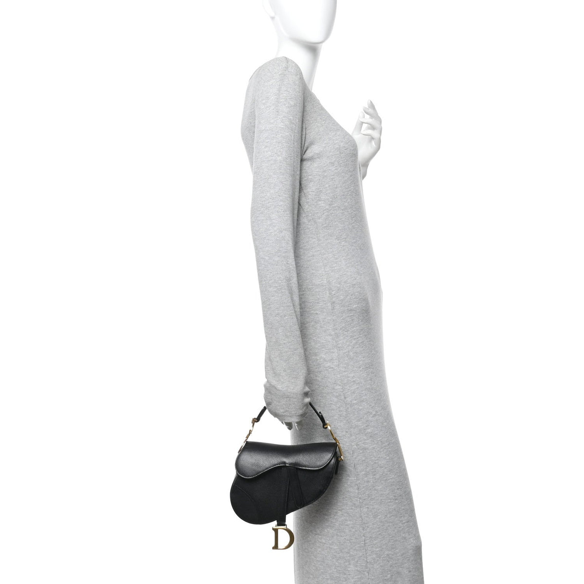 Mini Calfskin Handbag - Black
