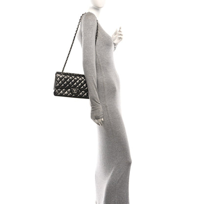 Medium Quilted Lambskin Flap Shoulder Bag