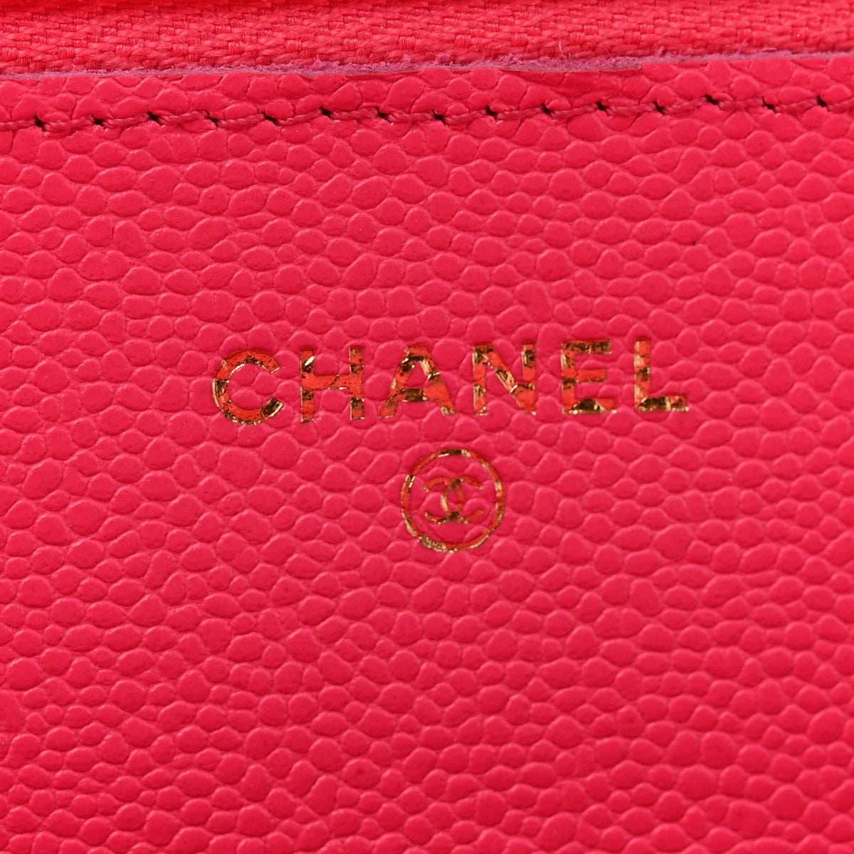 Quilted Caviar Wallet Bag
