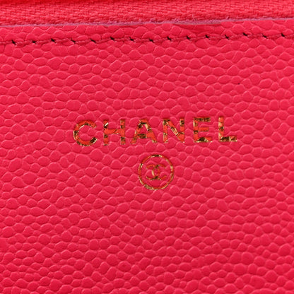 Quilted Caviar Wallet Bag