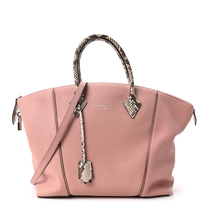 Veau Cachemire Snakeskin Soft Lockit Mm  Handbag