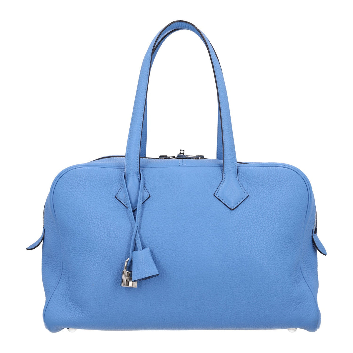 Taurillon Clemence Victoria Ii 35 Bleu P Handbag