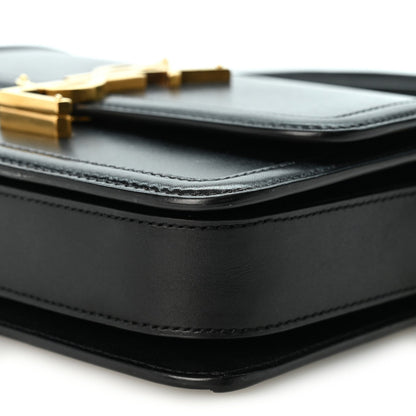 Small Calfskin Satchel Bag - Black