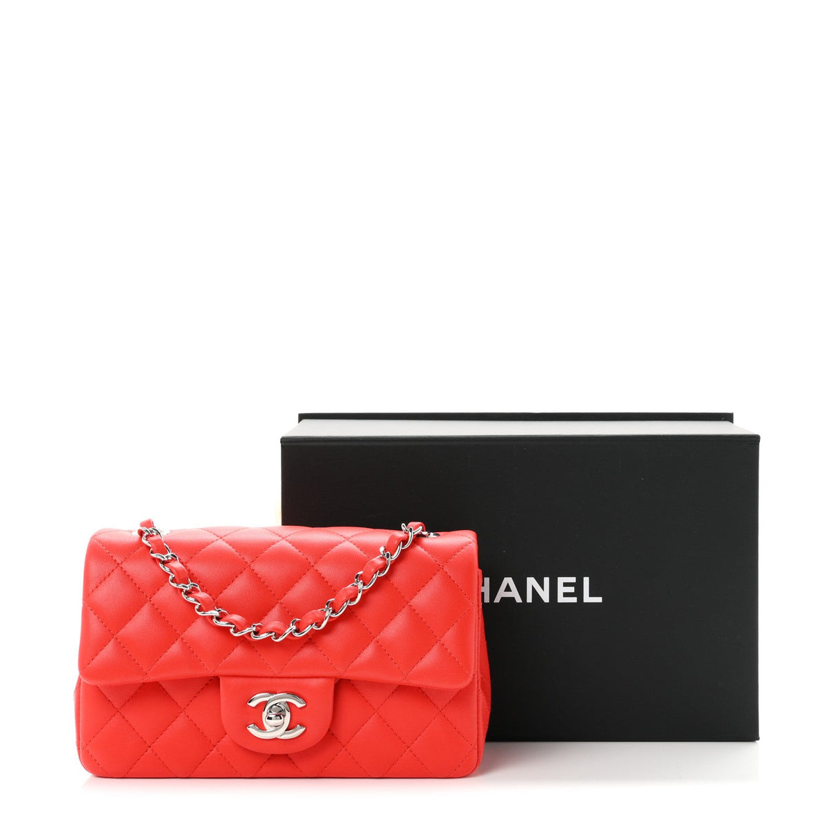 Mini Quilted Lambskin Flap Shoulder Bag - Tan