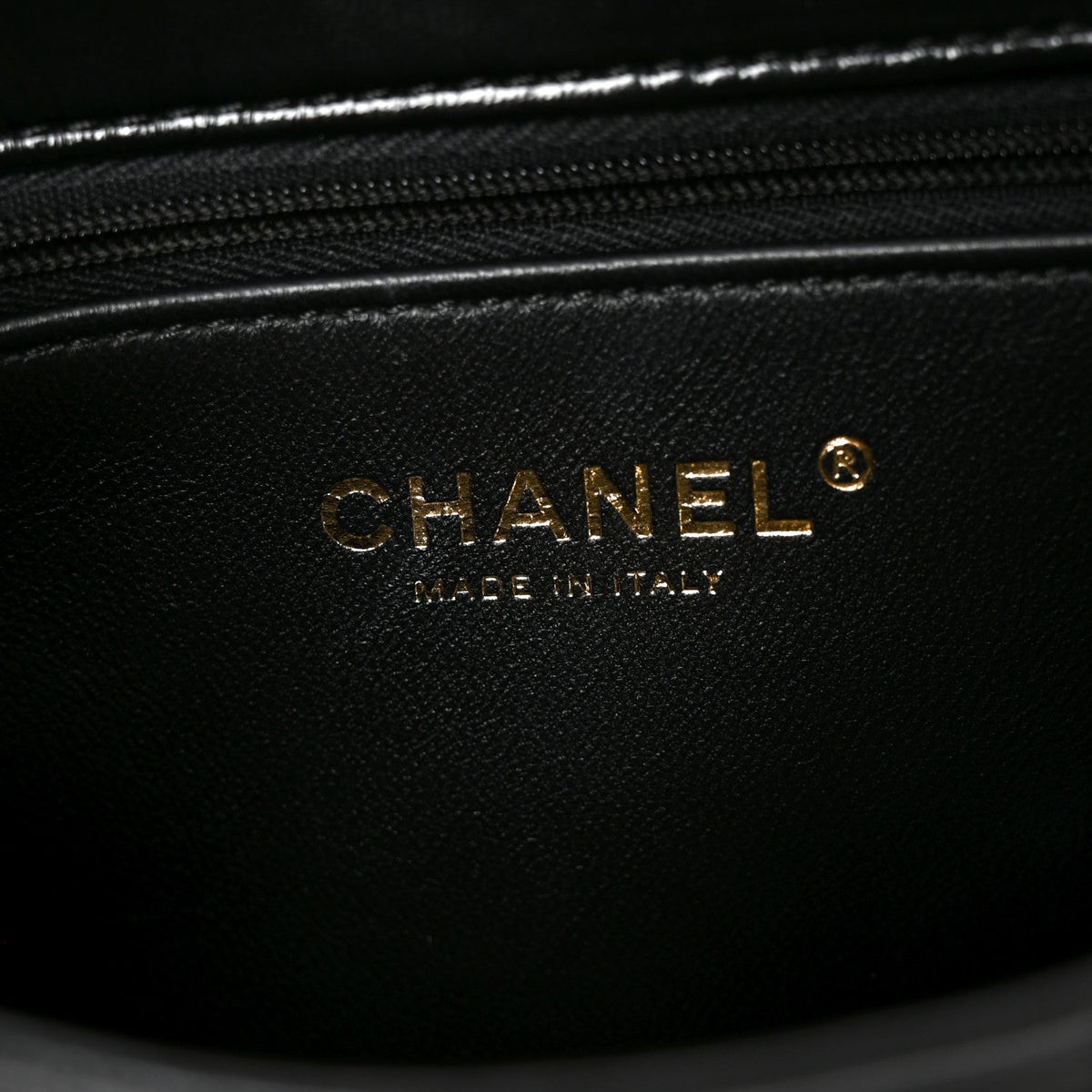 Quilted Lambskin Flap Shoulder Bag - Black