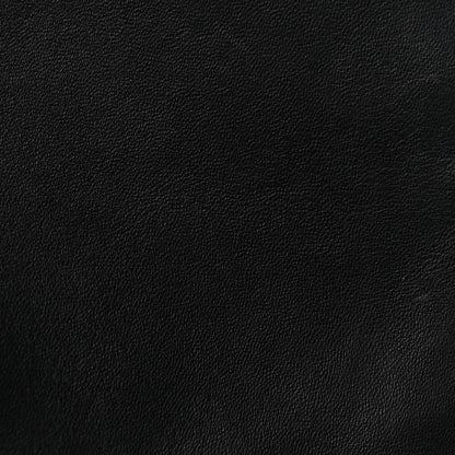 Quilted Lambskin Flap Shoulder Bag - Black