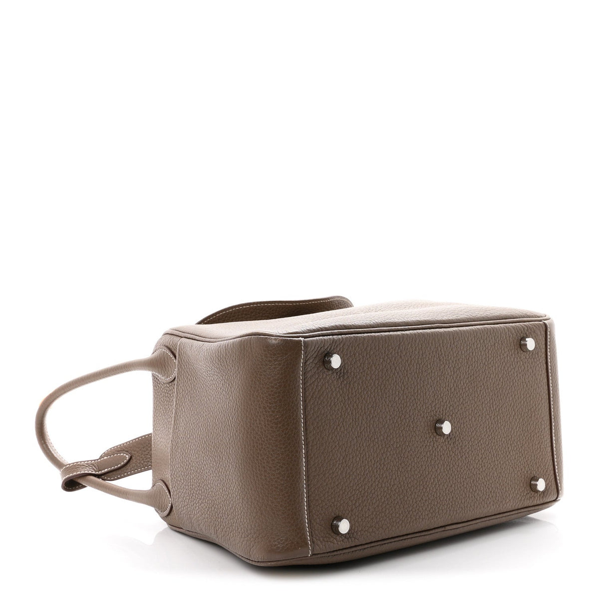 Taurillon Clemence Lindy 30 Etoupe Handbag