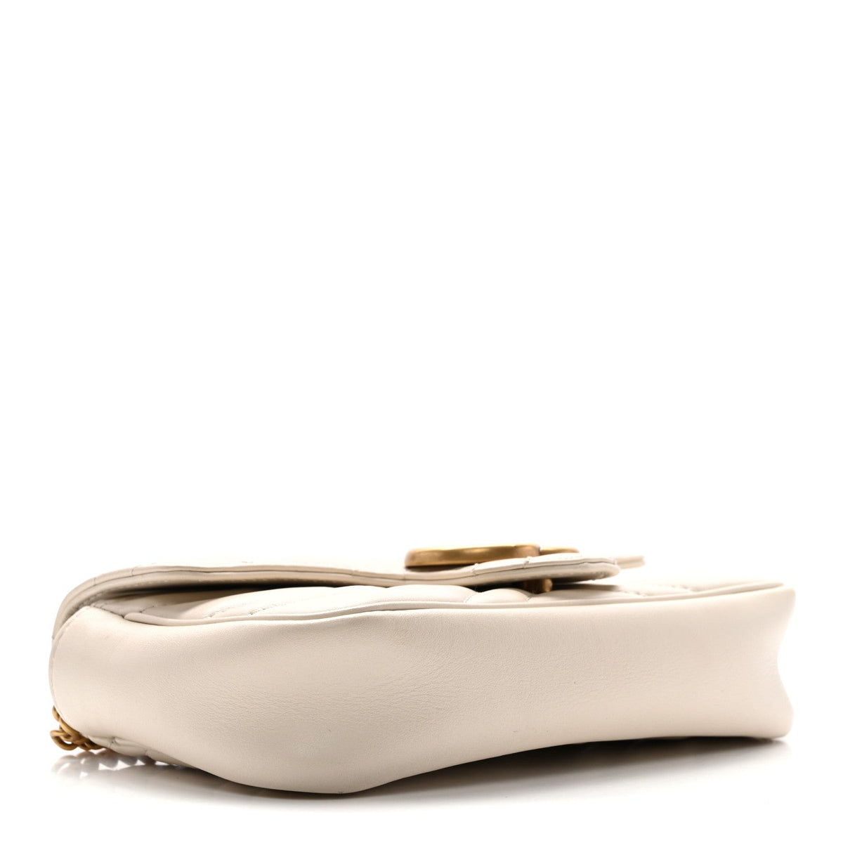 Mini Calfskin Shoulder Bag - White