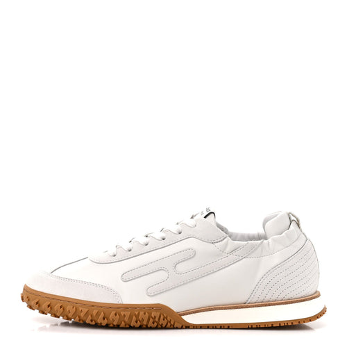 Nappa Suede Goatskin Jet Sneakers White