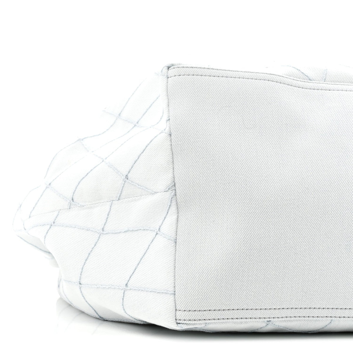 Small Quilted Calfskin Tote Bag - Light Blue
