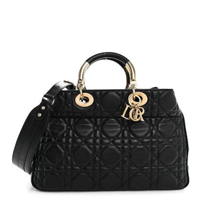 Large Calfskin Handbag - Black