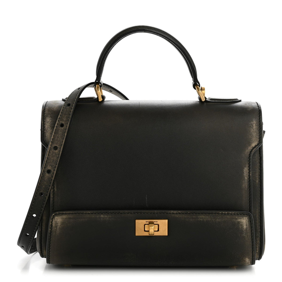 Small Calfskin Handbag - Brown
