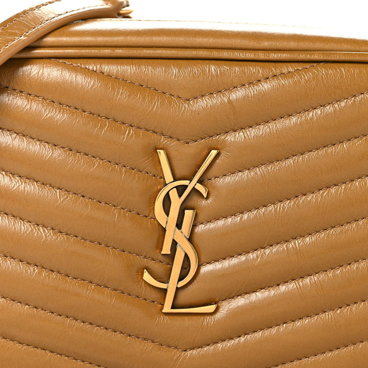 Mini Calfskin Crossbody Bag - Brown